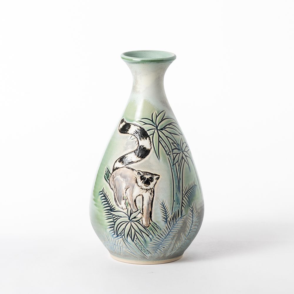 Hand Thrown Animal Kingdom Vase #09