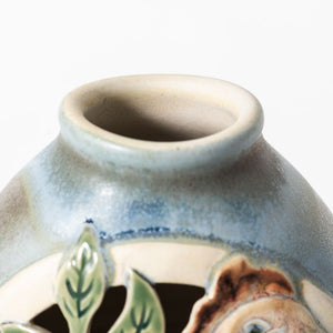 Hand Thrown Animal Kingdom Vase #29
