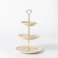 Hand Thrown Tiered Serving Stand #065