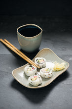 Load image into Gallery viewer, Riverstone Cup &amp; Plate Set- Seafoam

