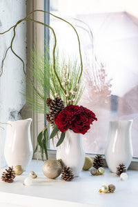 Saturdays in the Studio | Holiday Centerpieces with Sprouts Floral Design, Riverstone Carafe