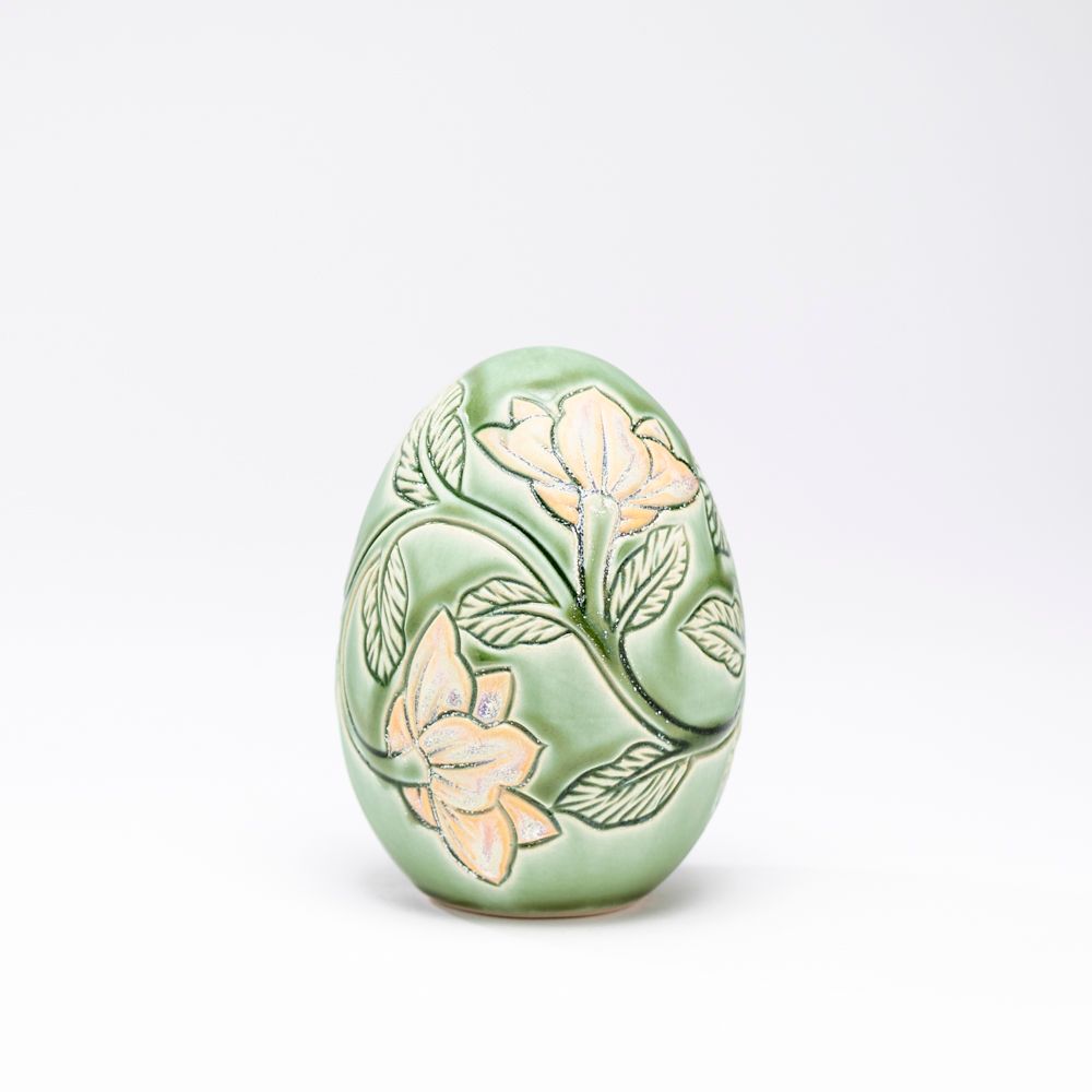 Hand-Carved Egg No. 077, Medium