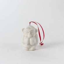Load image into Gallery viewer, Shiri Monkey Ornament - Morning Frost

