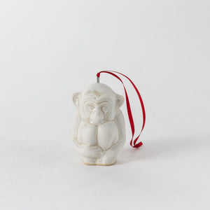 Shiri Monkey Ornament - Morning Frost