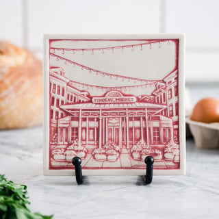 Findlay Market Tile, Antiqued