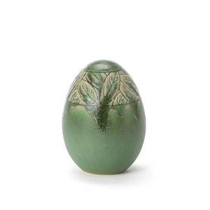 Hand Carved Medium Egg #329