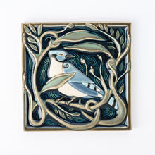 Load image into Gallery viewer, Hand Painted Revival Bird Tiles, Bluejay

