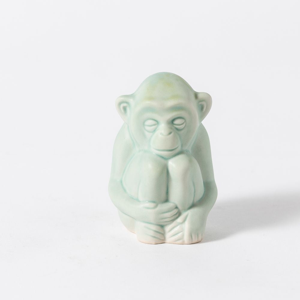Shiri Monkey Paperweight - Jadeite