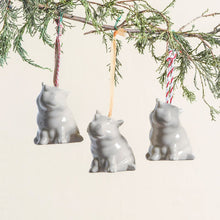 Load image into Gallery viewer, Holiday Hippo Ornament (Assorted Ribbon)
