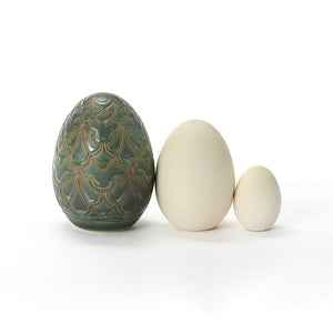 Hand Carved Large Egg #266