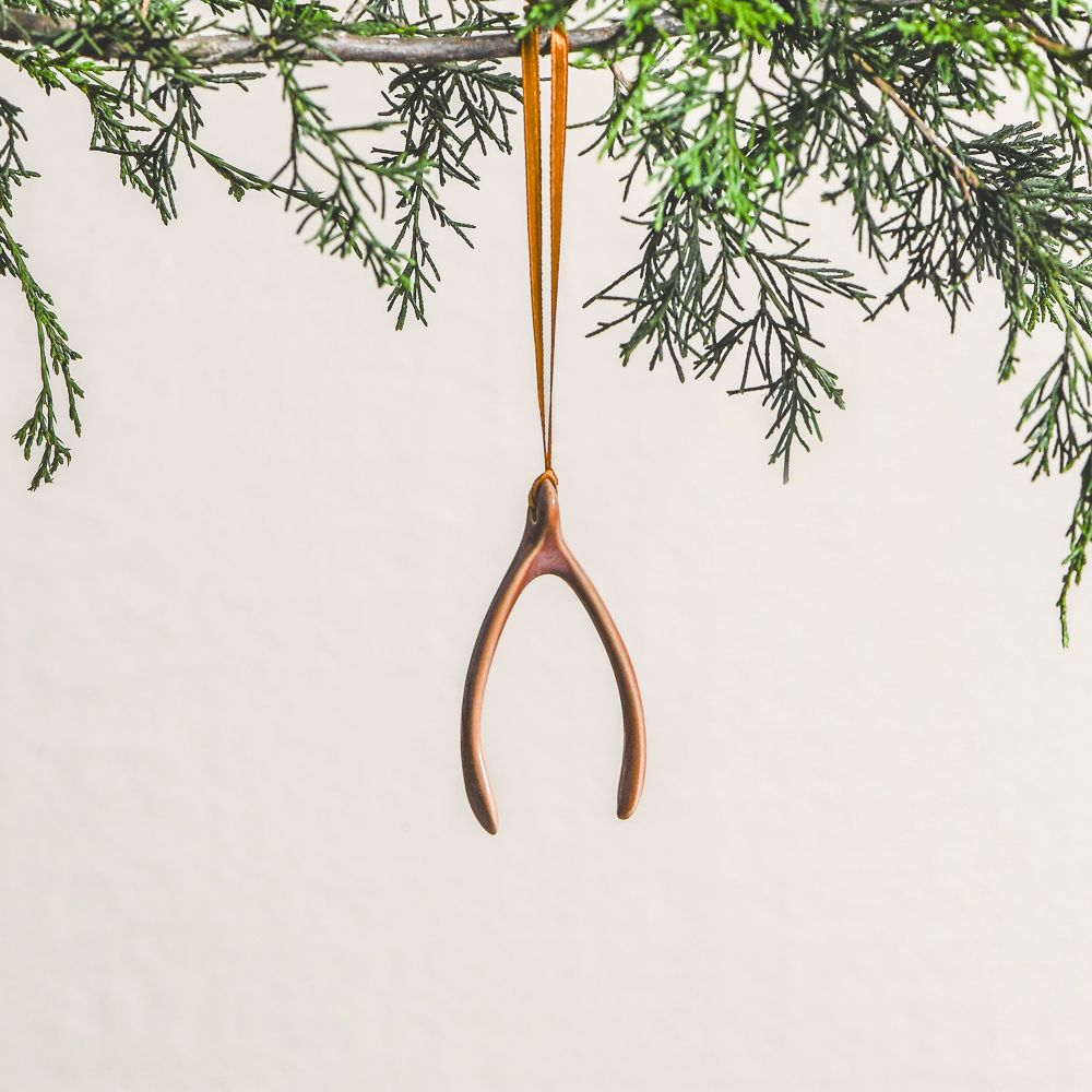 Wishbone Ornament, Sundance