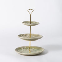 Hand Thrown Tiered Serving Stand #066