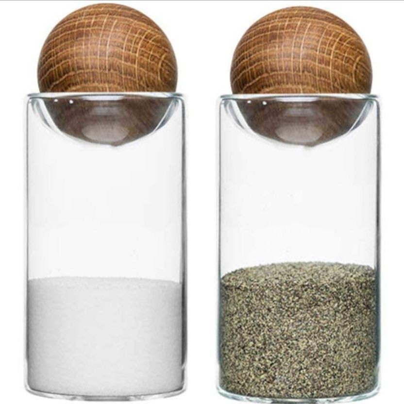 Oak Salt  & Pepper Shakers