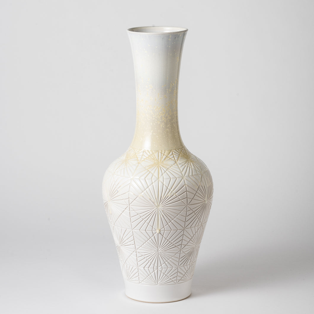 Hand Thrown X-Large Crystalline Statement Vase #088