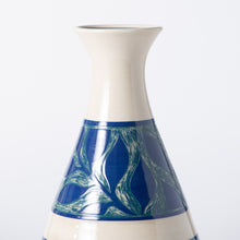 Load image into Gallery viewer, Hand Thrown Sgraffito Vase #0034

