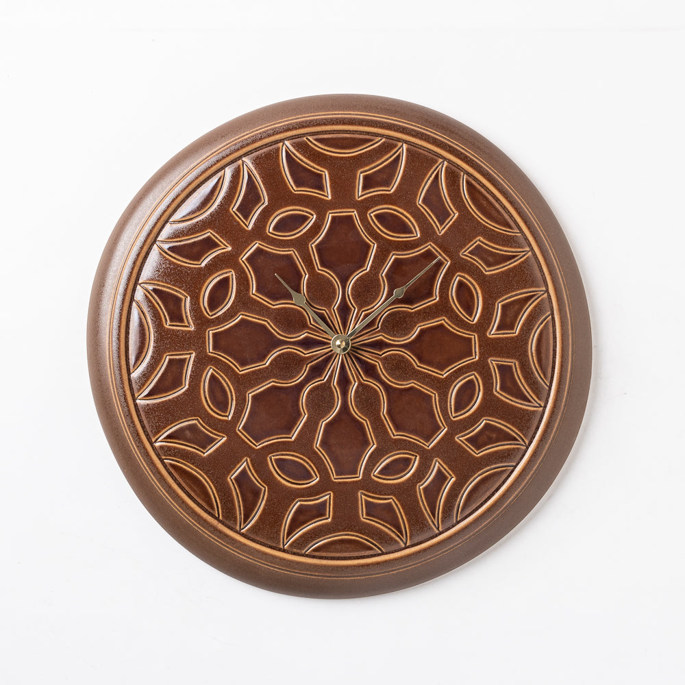 Hand Carved Wall Clock #0057