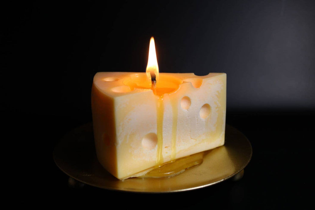 Cheese Candle | Custom Scent | Soy Wax Candle: Mahogany Teakwood