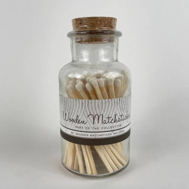 Pottery Match Jars With Matchsticks