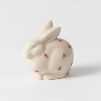 Grove Bunny Figurine - Hand Painted Cherry Blossom