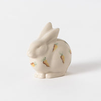 Grove Bunny Figurine - Hand Painted Carrot