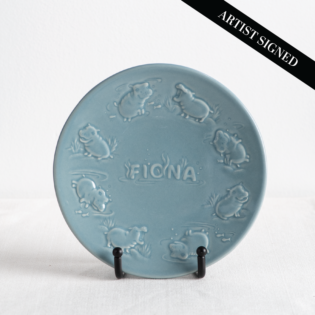 Signed by Artist Fiona Dessert Plate- Limited Supply