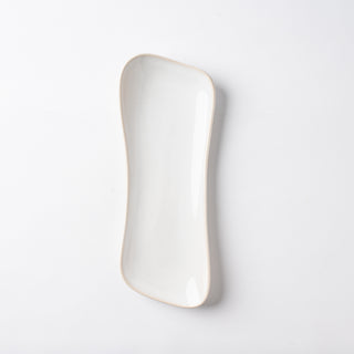 Riverstone Large Plate- Gypsum