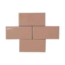 Load image into Gallery viewer, La Vie is the perfect warm dusty rose hue that features a glossy finish and opaque break around tile edges and relief details.

