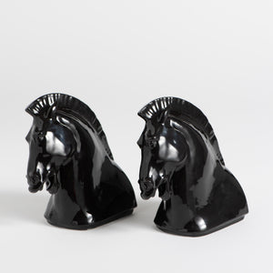 Horse Head Bookend Set - Nocturnal