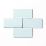 This pale blue glaze has a show-stopping quality that features a smooth matte texture, consistent color and tone and an opaque edge break.