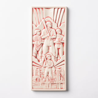 Spirit of Baseball Tile - Antiqued