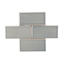 Load image into Gallery viewer, Windsor is a grey with cool undertones that features a high-gloss slightly windowpane surface texture and transparent edge break.
