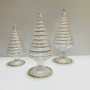 Glass Christmas Tree-White Spruce-Medium