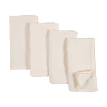 Load image into Gallery viewer, Stone Washed Linen Napkins Ivory, Set of 4
