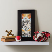 Load image into Gallery viewer, Spirit of Baseball Hand Painted Framed Tile Set -Retro
